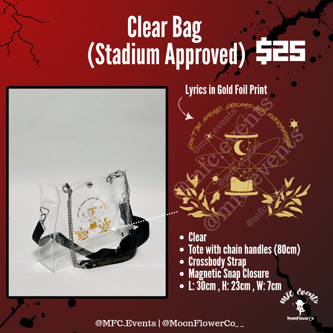 Timeless - Clear Tote Crossbody Bag