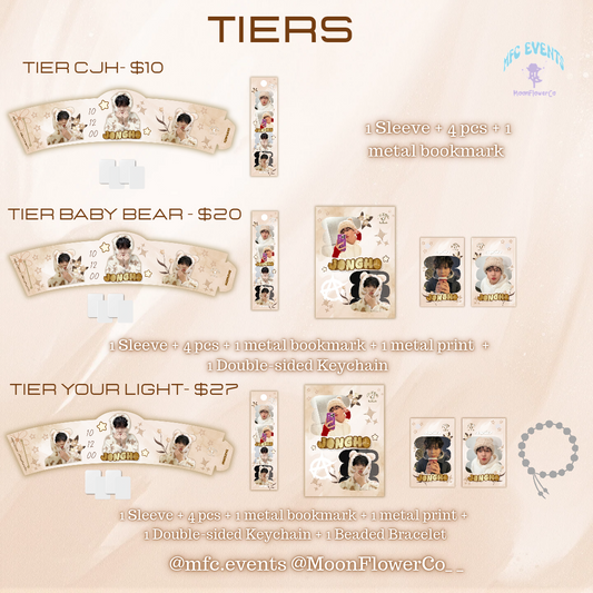 ATEEZ Jongho B-day Cupsleeve Event - Tier/Tier Items