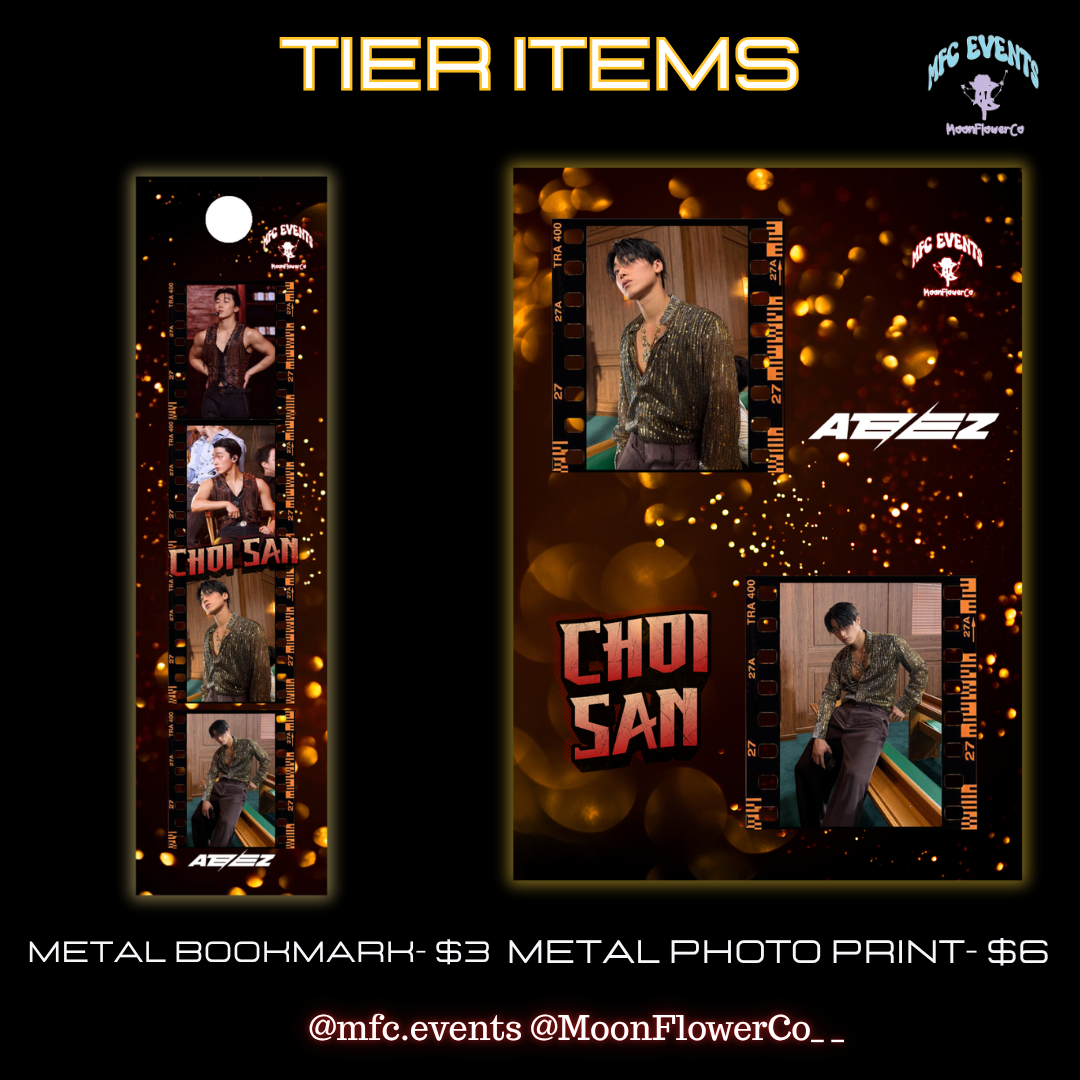 ATEEZ Choi San B-day Cupsleeve Event - Tier/Tier Items