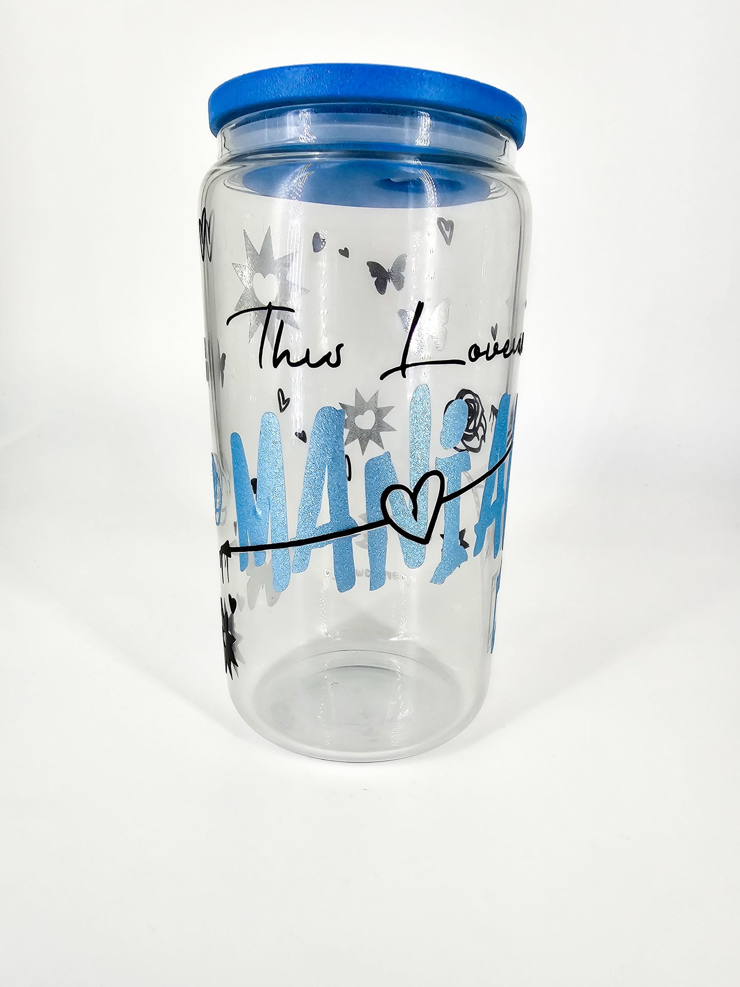 Love Maniac 16oz Glass Cup