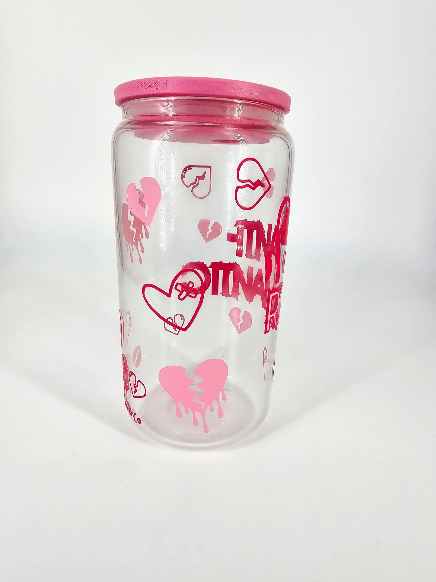 Anti-Romantic 16oz Glass Cup