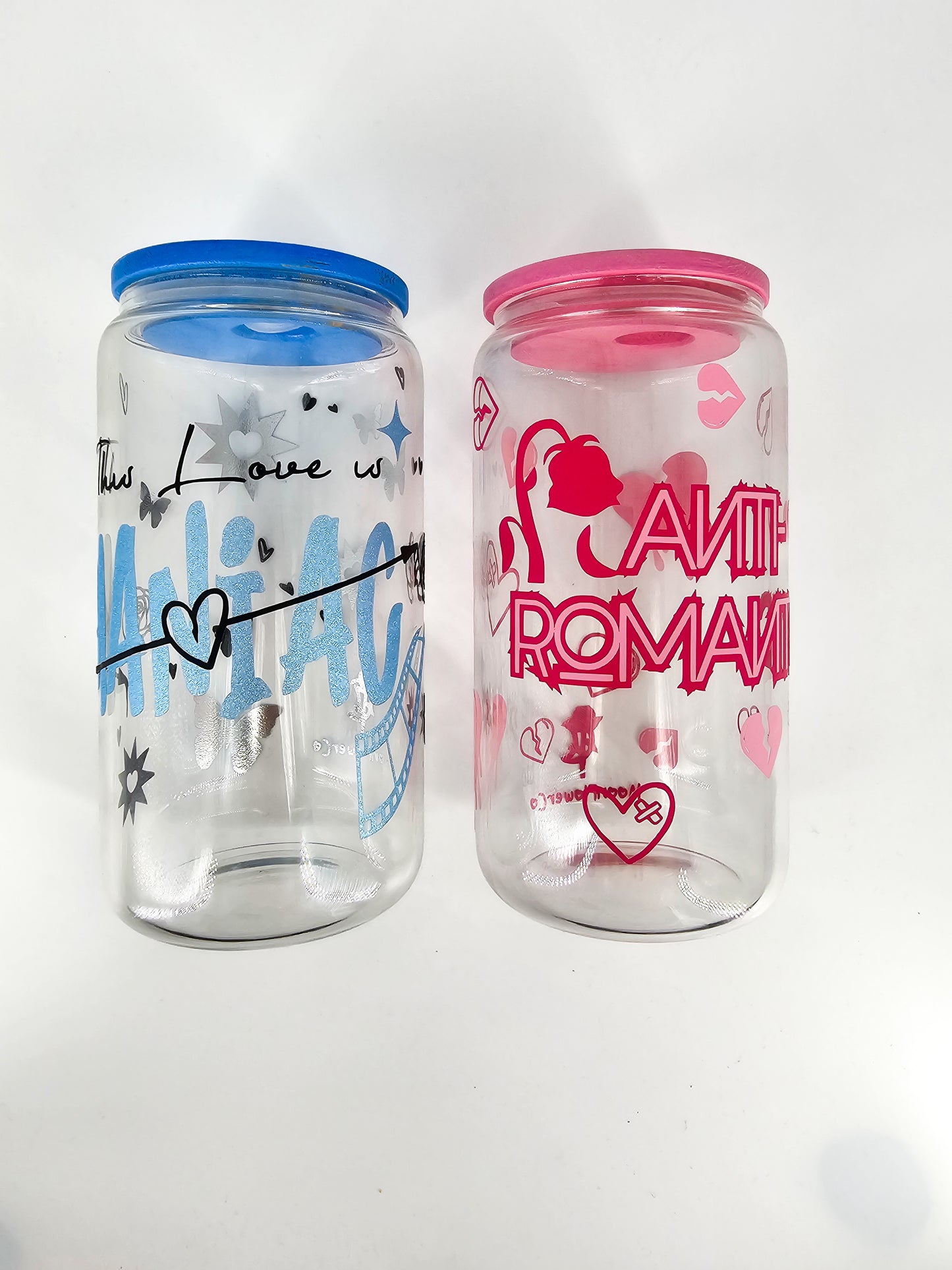 Anti-Romantic 16oz Glass Cup