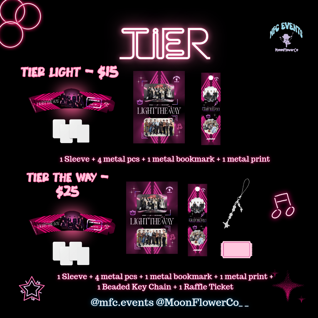 ATEEZ Light The Way VR Cupsleeve Event - Tiers