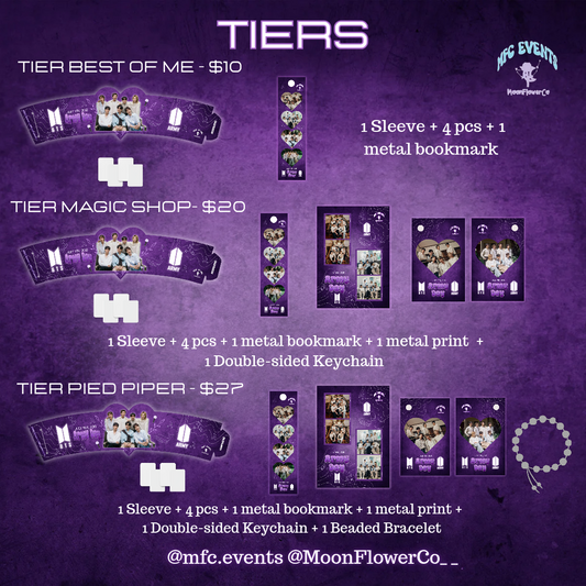 BTS ARMY Day Anniversary Event - Tier/Tier Items