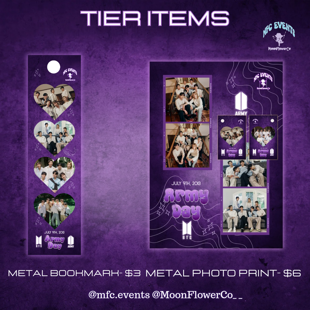 BTS ARMY Day Anniversary Event - Tier/Tier Items