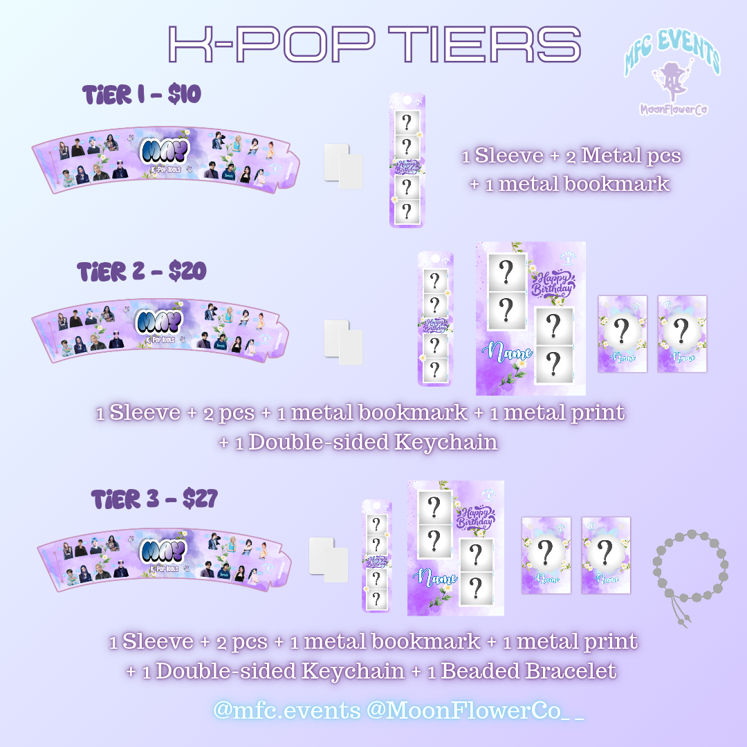 May K-Pop Idols - Tier/Tier Items