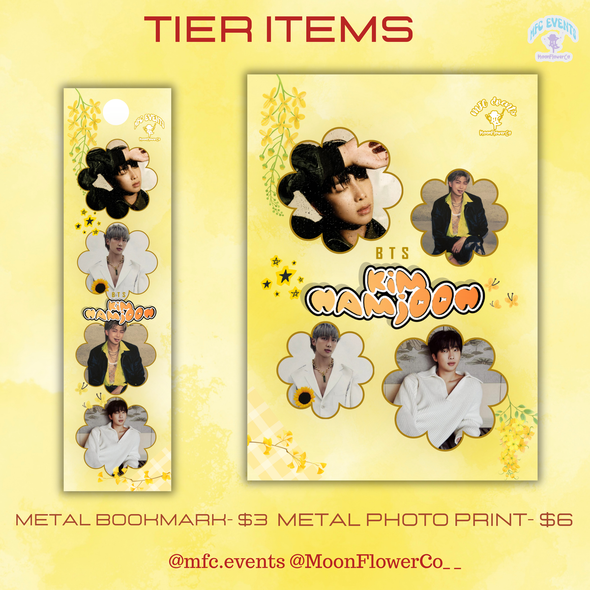 BTS RM B-day Cupsleeve Event - Tier/Tier Items