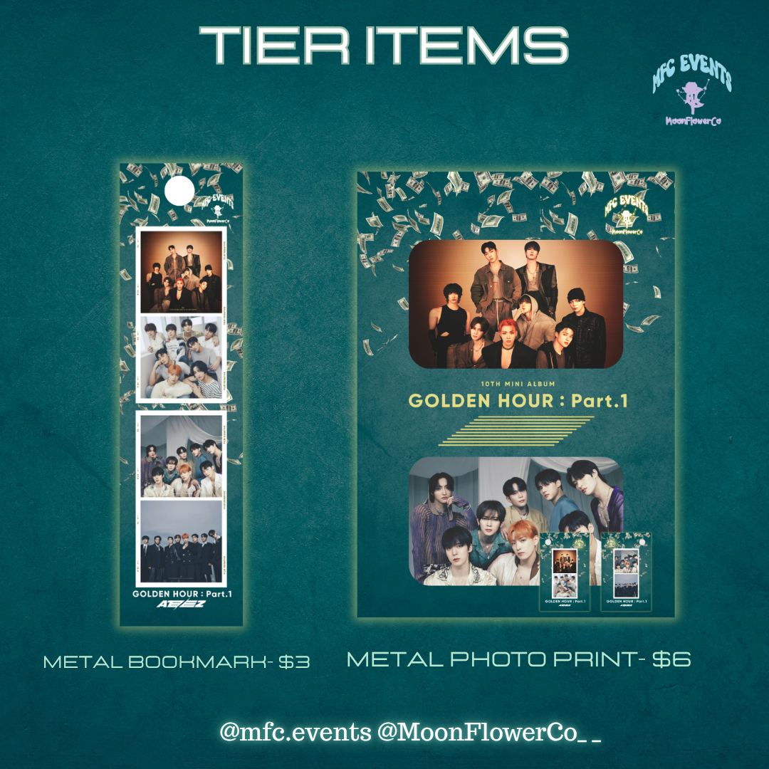 ATEEZ Golden Hour Pt 1 Anniversary Event - Tier/Tier Items