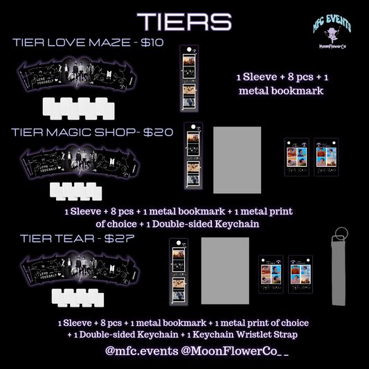 BTS Love Yourself: Tear Event - Tier/Tier Items