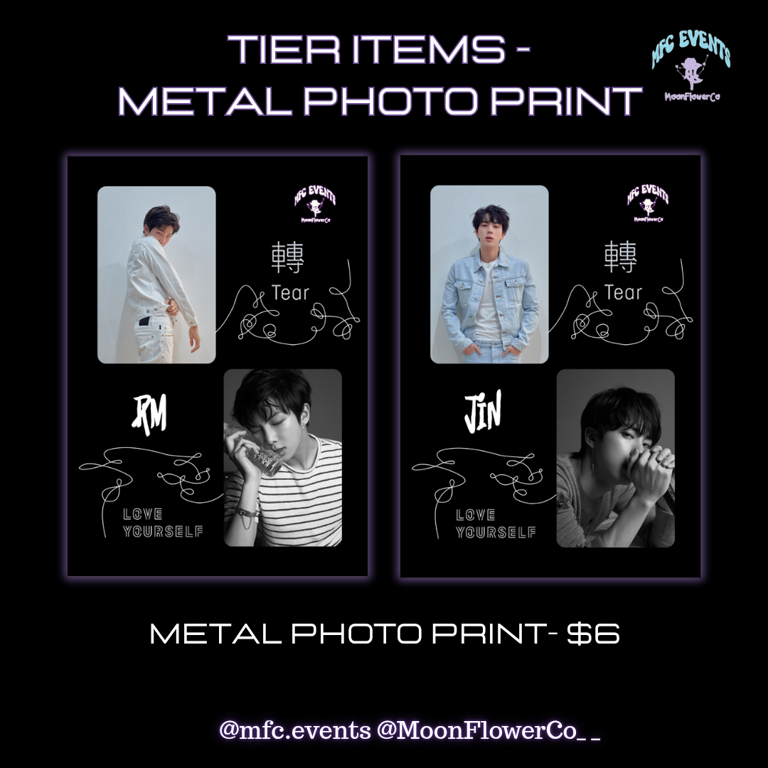 BTS Love Yourself: Tear Event - Tier/Tier Items
