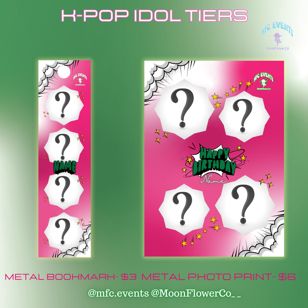 August K-Pop Idol Birthdays - Tier/Tier Items
