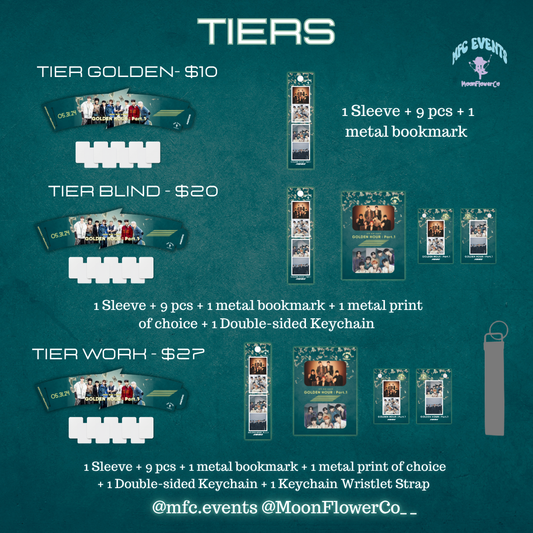 ATEEZ Golden Hour Pt 1 Anniversary Event - Tier/Tier Items