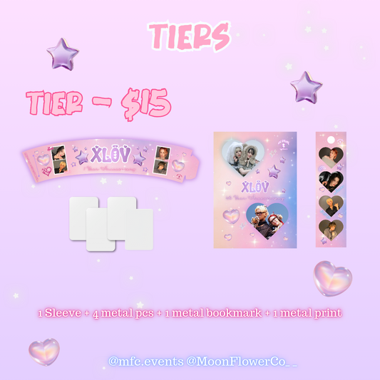 XLOV 1st Anniversary Cupsleeve Event - Tiers