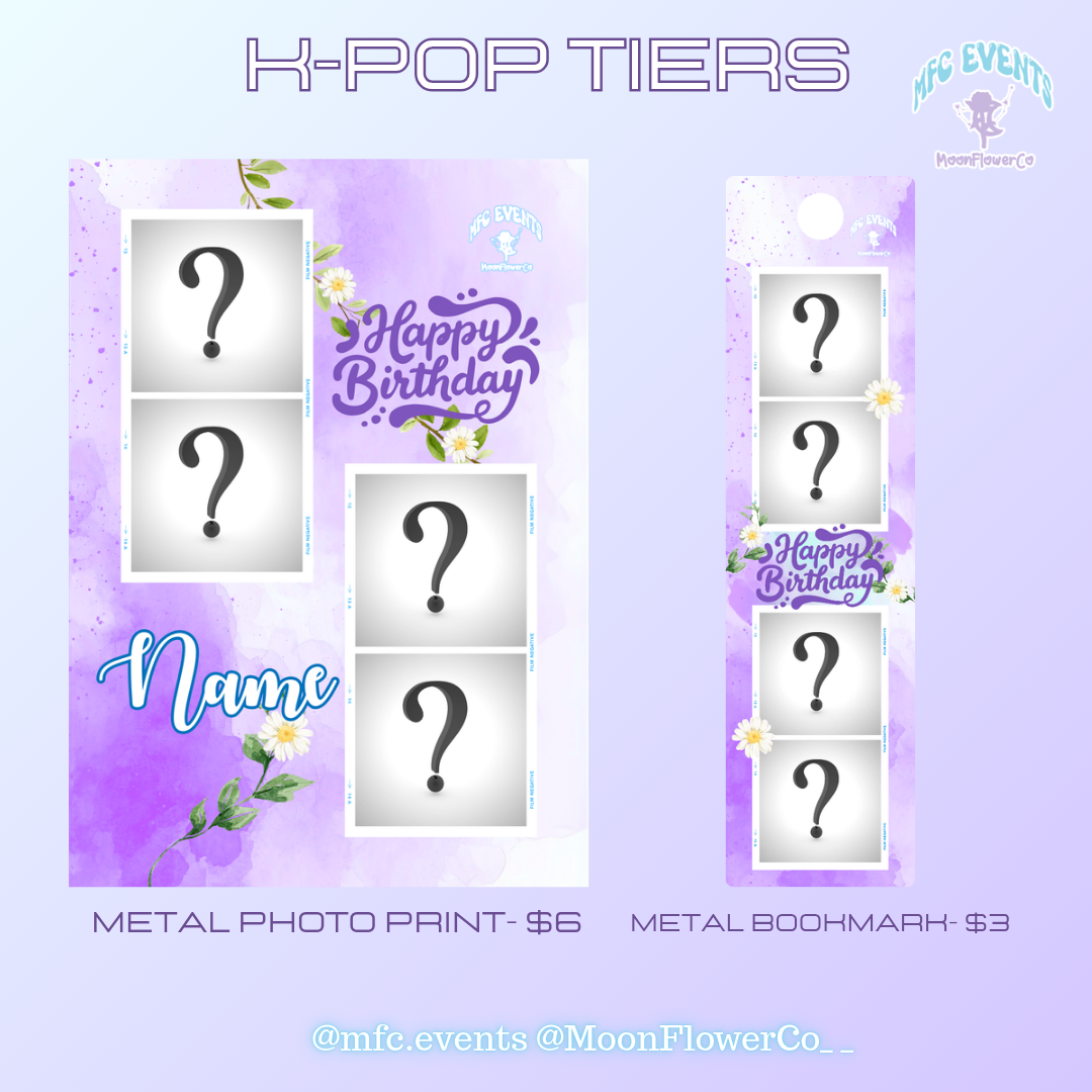 May K-Pop Idols - Tier/Tier Items
