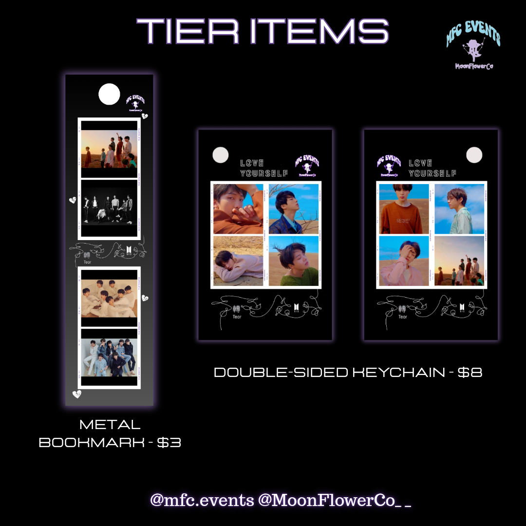 BTS Love Yourself: Tear Event - Tier/Tier Items