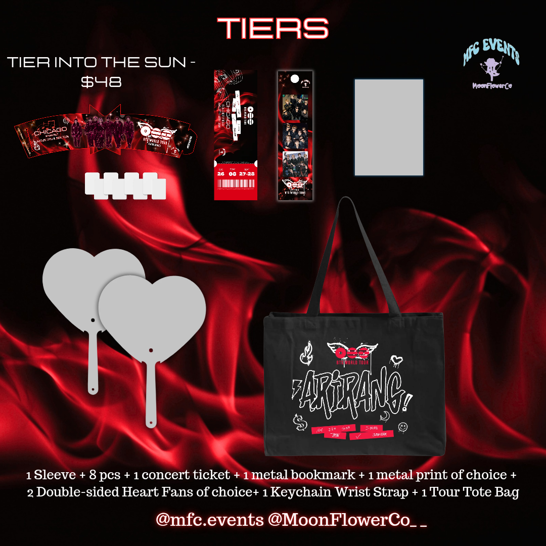 BTS Arirang Pre- & Post-Concert Concert Cupsleeve Event - Tiers