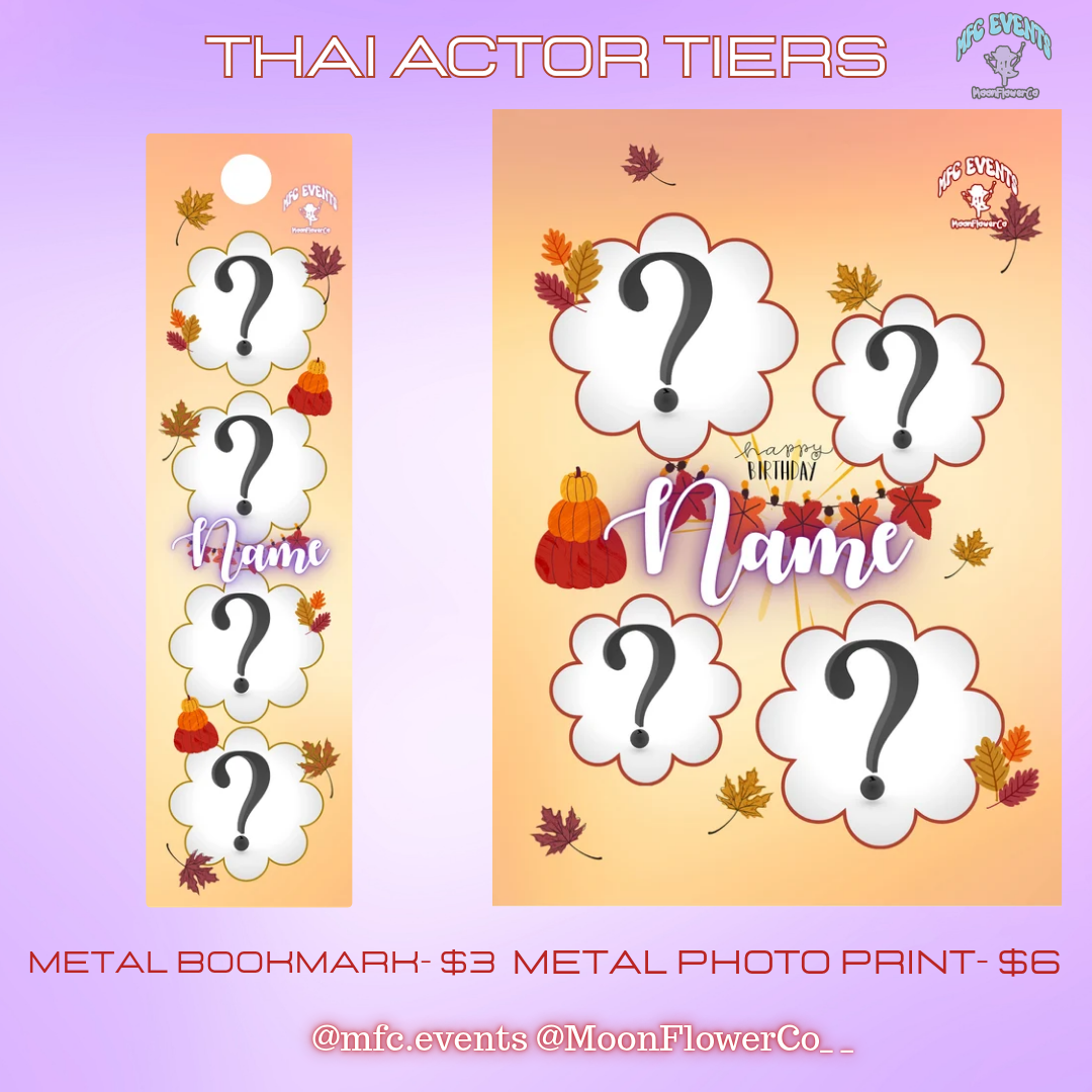 September Thai Actors Birthdays - Tier/Tier Items