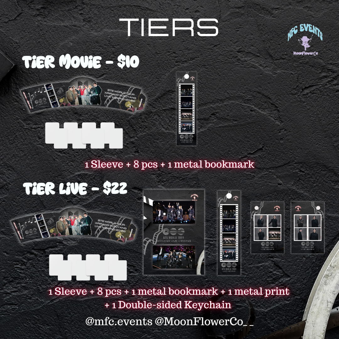 BTS "Goyang" Concert Live Viewing Cupsleeve Event - Donation Tiers