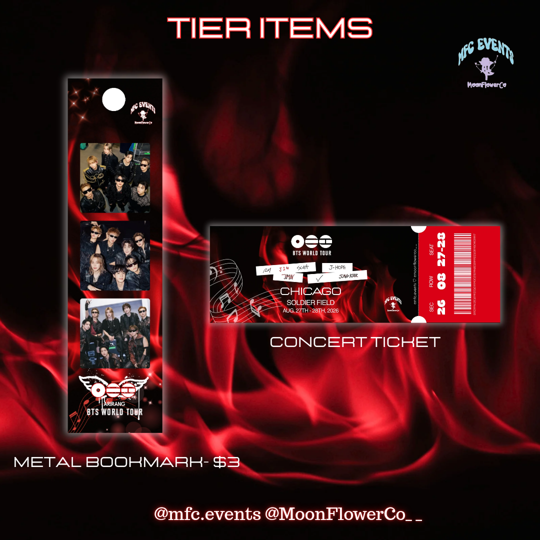 BTS Arirang Pre- & Post-Concert Concert Cupsleeve Event - Tiers