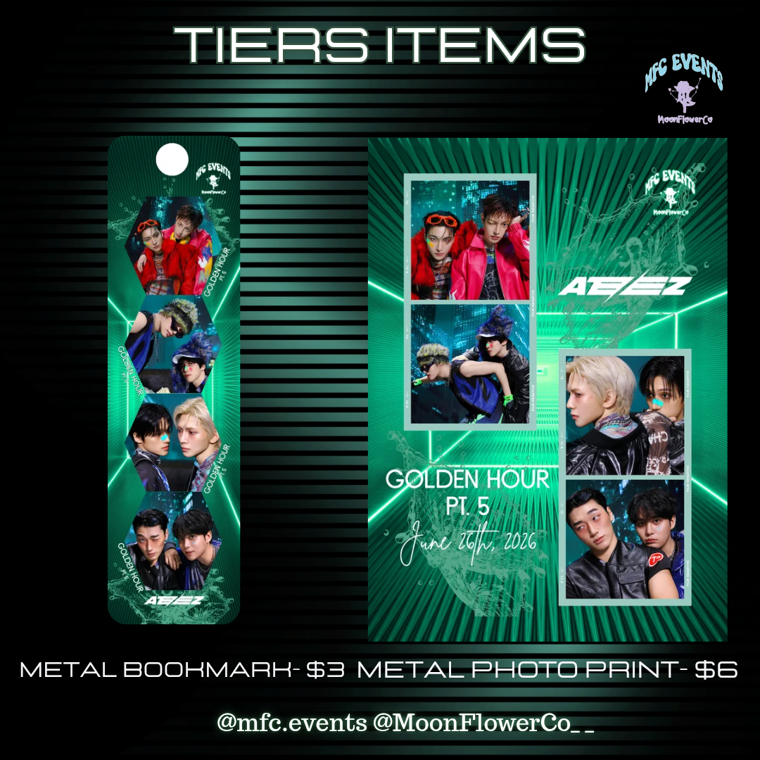 ATEEZ Golden Hour Pt 5 Album Release Event - Tier/Tier Items