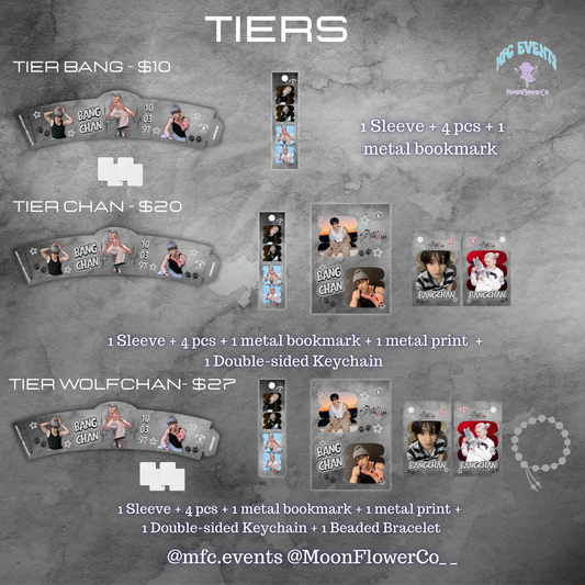 SKZ Bangchan B-day Cupsleeve Event - Tier/Tier Items