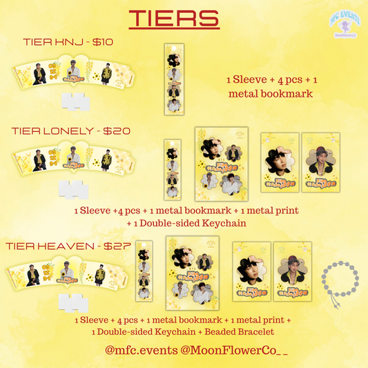 BTS RM B-day Cupsleeve Event - Tier/Tier Items