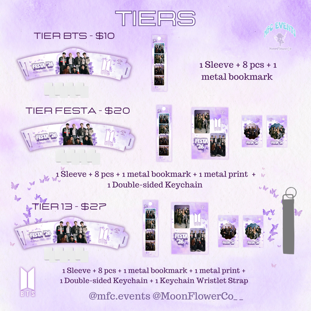 [Pre-Order] BTS Festa '26 (13th Anniversary) Event - Tier/Tier Items