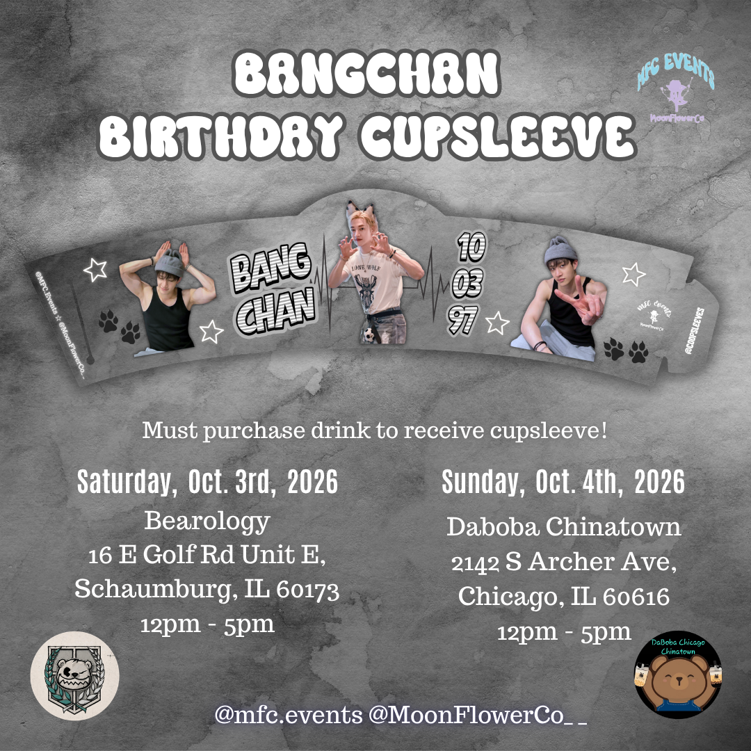 SKZ Bangchan B-day Cupsleeve Event - Tier/Tier Items
