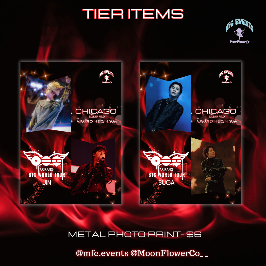BTS Arirang Pre- & Post-Concert Concert Cupsleeve Event - Tiers
