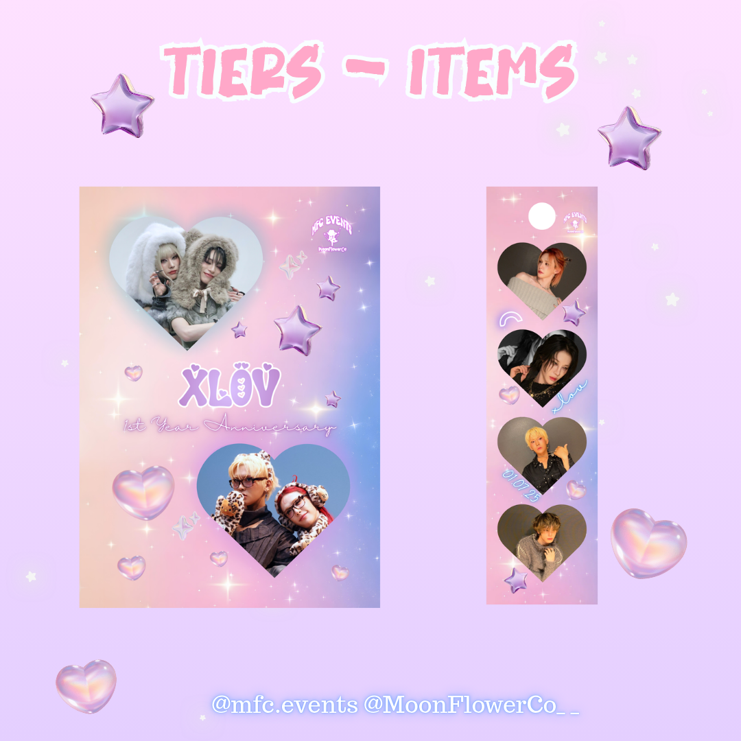 XLOV 1st Anniversary Cupsleeve Event - Tiers