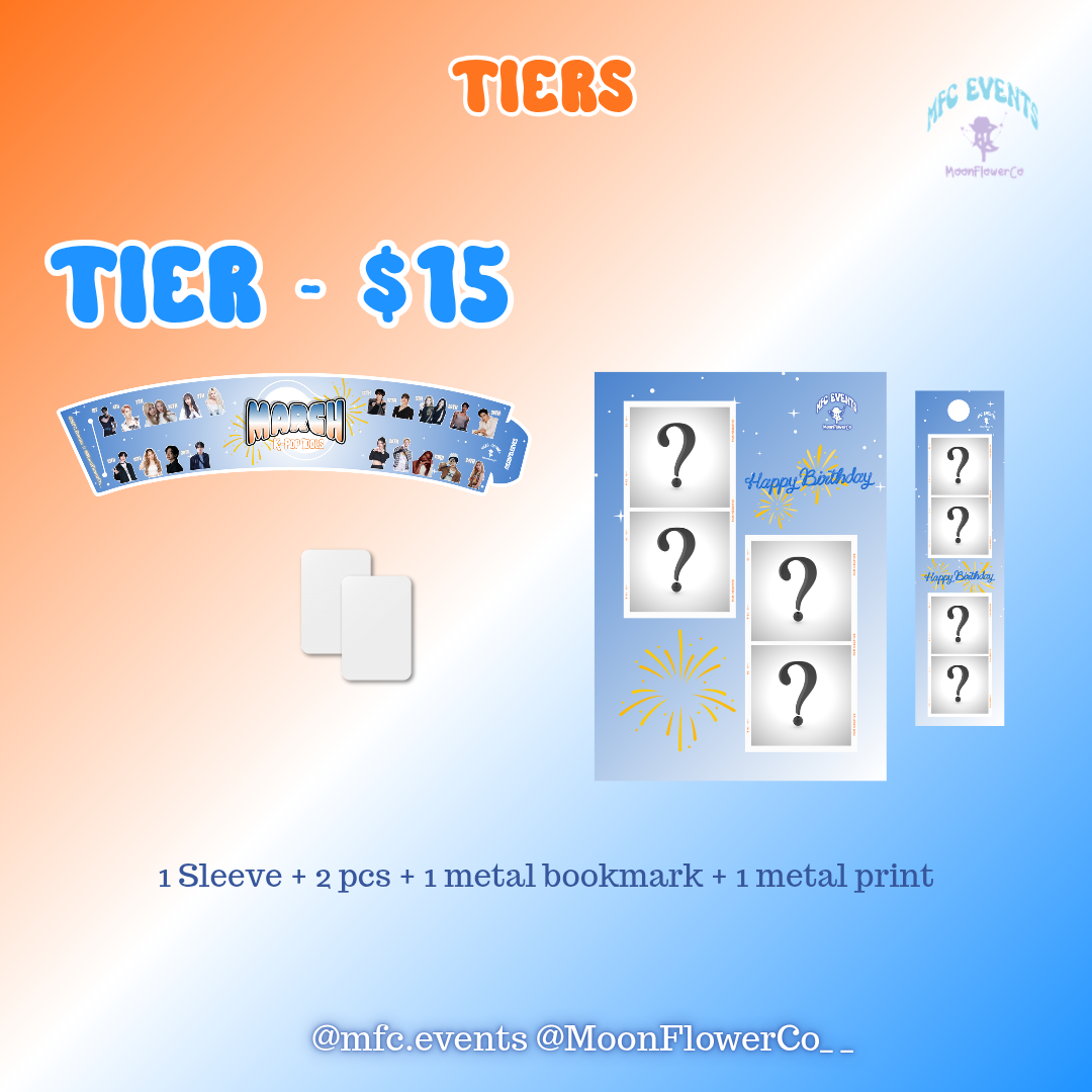 March K-Pop Idols - Tier/Tier Items