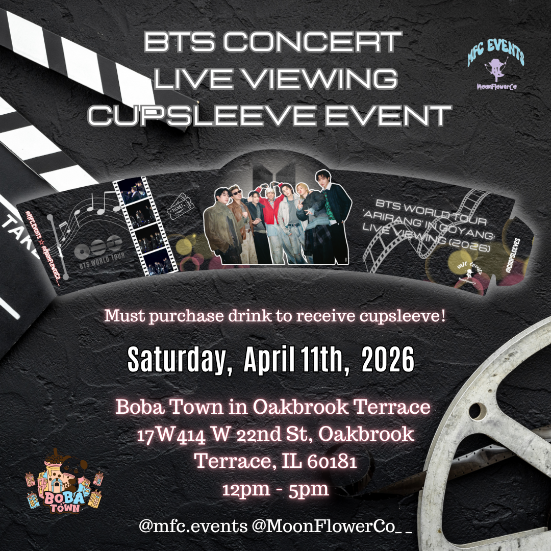 BTS "Goyang" Concert Live Viewing Cupsleeve Event - Donation Tiers